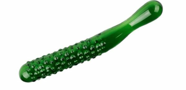 Emerald cucumber- glass dildo - Image 2