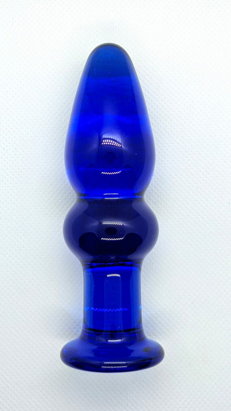 Blue fairy - glass anal plug
